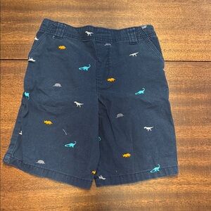 Kids Dinosaur Print Shorts - Navy
